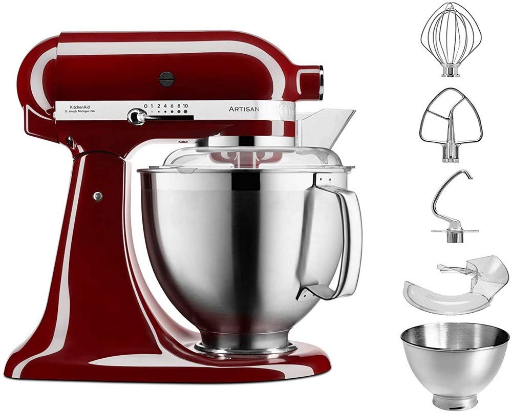 4.8L Artisan Mixer Crimson Red