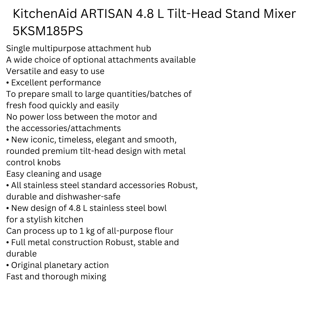 4.8L Artisan Mixer Crimson Red